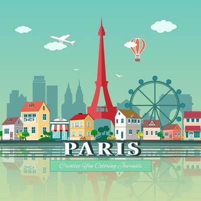 Book cover for Paris Creative You Coloring Journals
