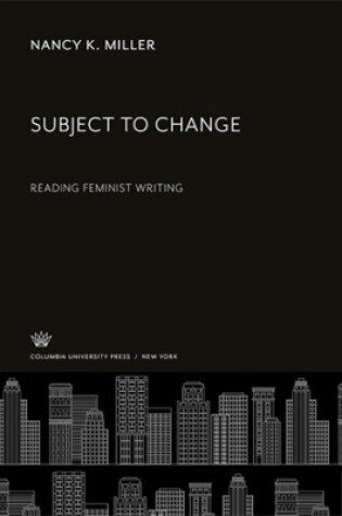 Cover of Subject to Change