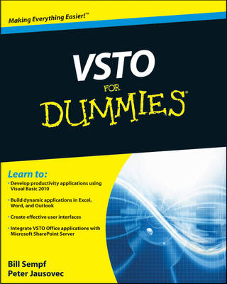 Book cover for Vsto for Dummies®