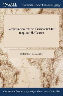 Book cover for Vergissmeinnicht