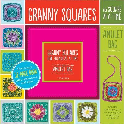 Book cover for Granny Squares, One Square at a Time / Amulet Bag