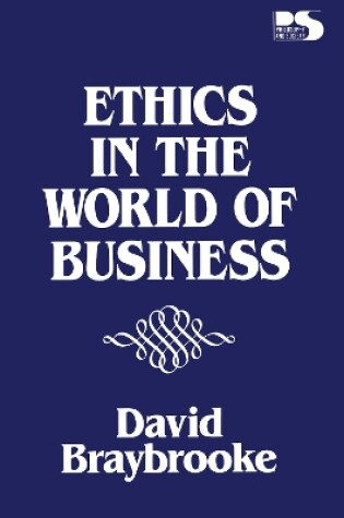 Cover of Ethics in the World of Business