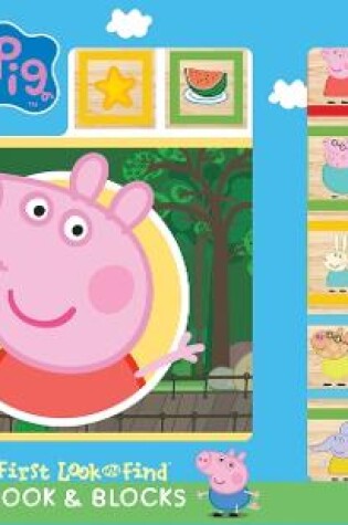 Cover of Peppa Pig: First Look and Find Book & Blocks