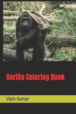 Book cover for Gorilla Coloring Book
