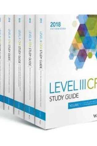 Cover of Wiley Study Guide for 2018 Level III CFA Exam: Complete Set