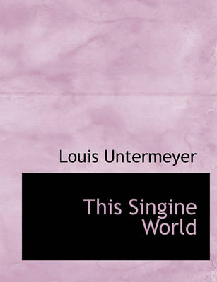 Book cover for This Singine World