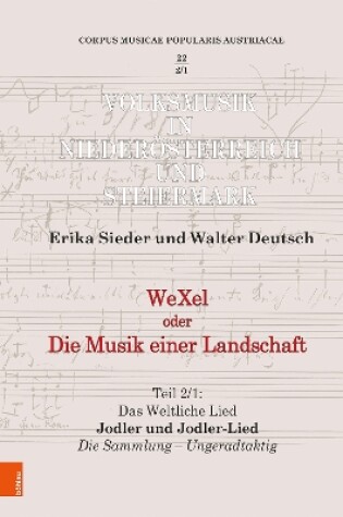 Cover of WeXel oder Die Musik einer Landschaft