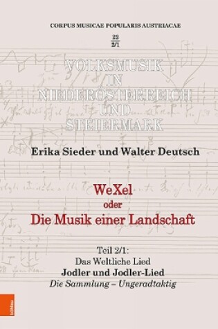 Cover of WeXel oder Die Musik einer Landschaft