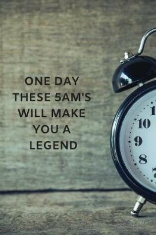 Cover of One Day These 5AM's Will Make You A Legend