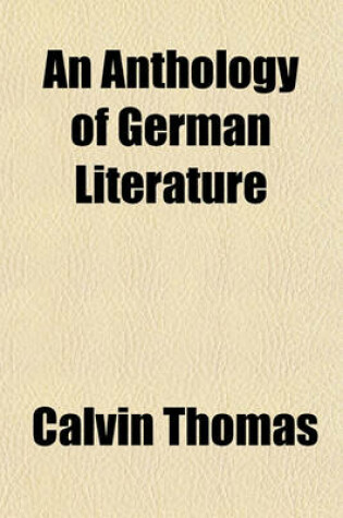 Cover of An Anthology of German Literature