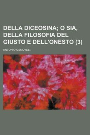 Cover of Della Diceosina (3 )