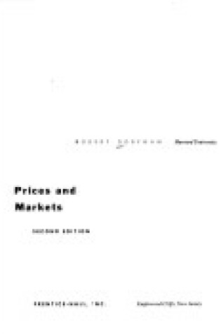 Cover of Prices and Markets