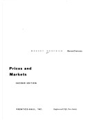 Book cover for Prices and Markets