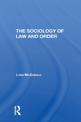 Book cover for Sociology Of Law & Order