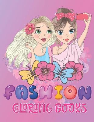 Book cover for fashion coloring book