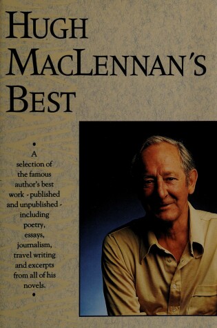 Cover of Hugh MacLennan's Best Stories