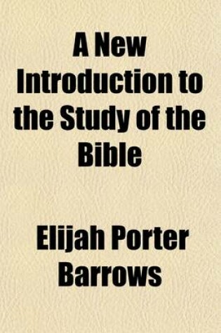 Cover of A New Introduction to the Study of the Bible