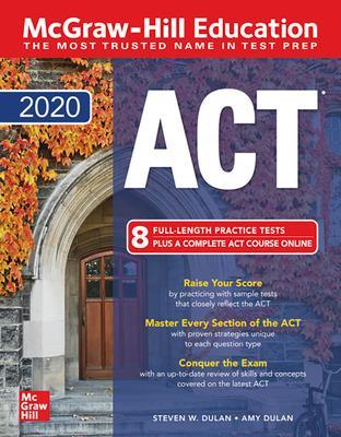 Book cover for McGraw-Hill Education ACT 2020 edition