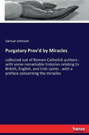 Cover of Purgatory Prov'd by Miracles