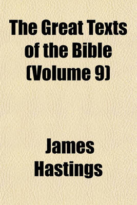 Book cover for The Great Texts of the Bible (Volume 9)