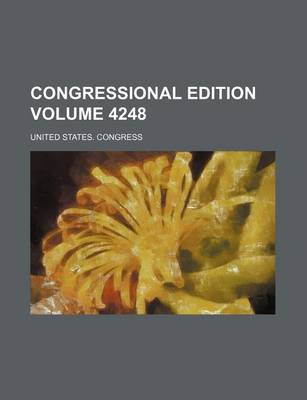 Book cover for Congressional Edition Volume 4248