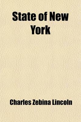 Book cover for State of New York (Volume 8); Messages from the Governors