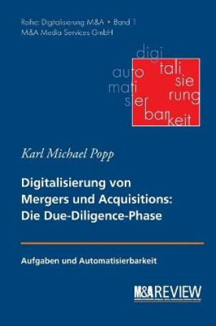 Cover of Grundlagen der Digitalisierung von Mergers und Acquisitions