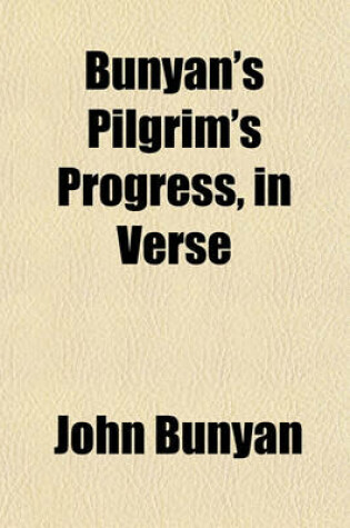 Cover of Bunyan's Pilgrim's Progress, in Verse