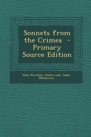 Cover of Sonnets from the Crimea - Primary Source Edition