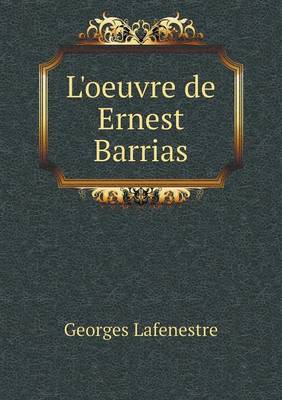 Book cover for L'oeuvre de Ernest Barrias