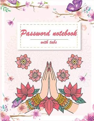 Book cover for Password notebook with tabs