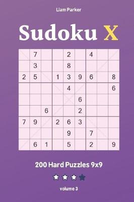 Cover of Sudoku X - 200 Hard Puzzles 9x9 vol.3