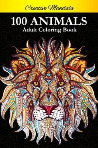 Cover of 100 Animals Adult Coloring Book