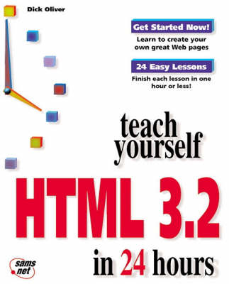 Book cover for Sams Teach Yourself HTML 3.2 in 24 Hours