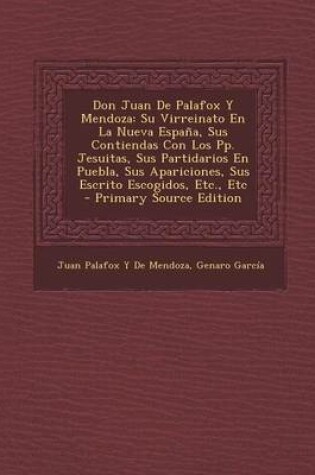 Cover of Don Juan de Palafox y Mendoza