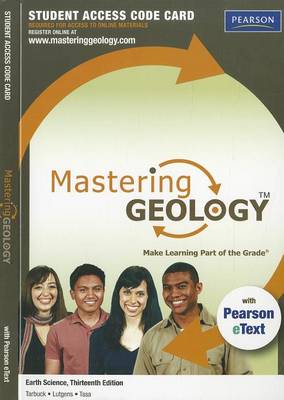 Book cover for MasteringGeology with Pearson eText -- Standalone Access Card -- for Earth Science