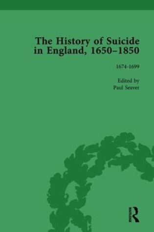 Cover of The History of Suicide in England, 1650-1850, Part I Vol 2