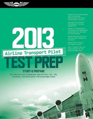 Cover of Airline Transport Pilot Test Prep 2013