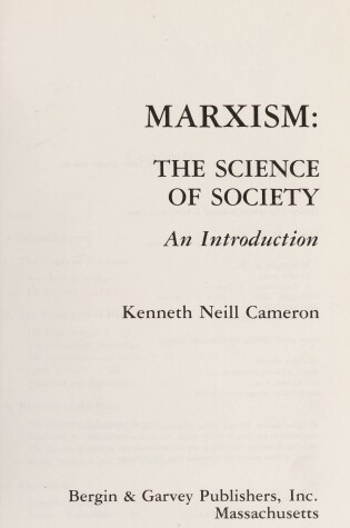 Cover of Marxism