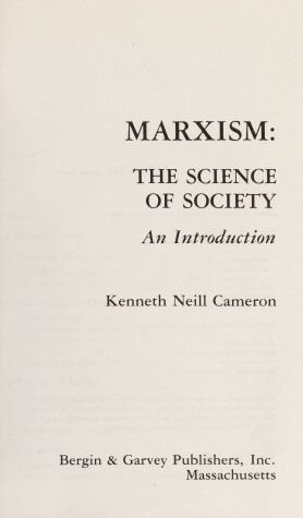 Book cover for Marxism