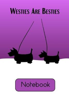 Book cover for Westies are Besties in the Snow Notebook