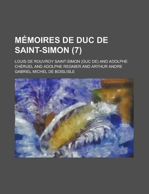 Book cover for Memoires de Duc de Saint-Simon (7 )