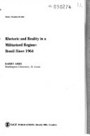 Cover of Rhetoric and Reality in a Militarized Regime