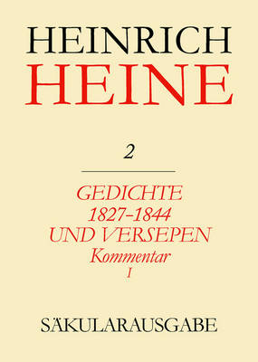 Book cover for Saekularausgabe 1. Abteilung - Heines Werke in Deuts Cher Sprache