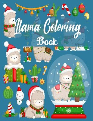 Book cover for Llama Coloring Book