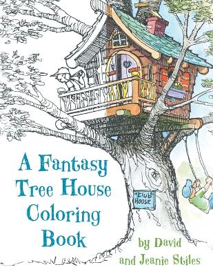 Book cover for A Fantasy Tree House Coloring Book