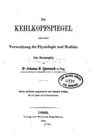 Cover of Der Kehlkopfspiegel