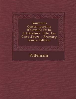 Book cover for Souvenirs Contemporains D'Histoire Et de Litterature