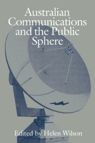 Cover of Australian Commun Pub Sphere Pr