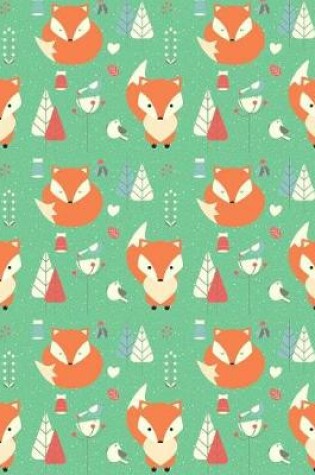 Cover of My Big Fat Bullet Journal Fox in Winter Pattern - Green